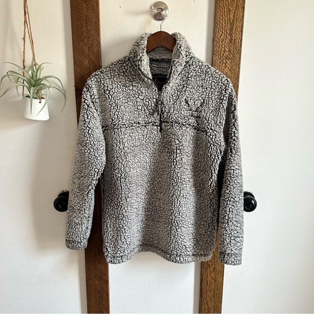 Gray Sherpa Pullover